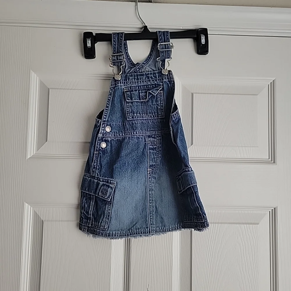 Old Navy Toddler Girl's Denim Overalls Dress